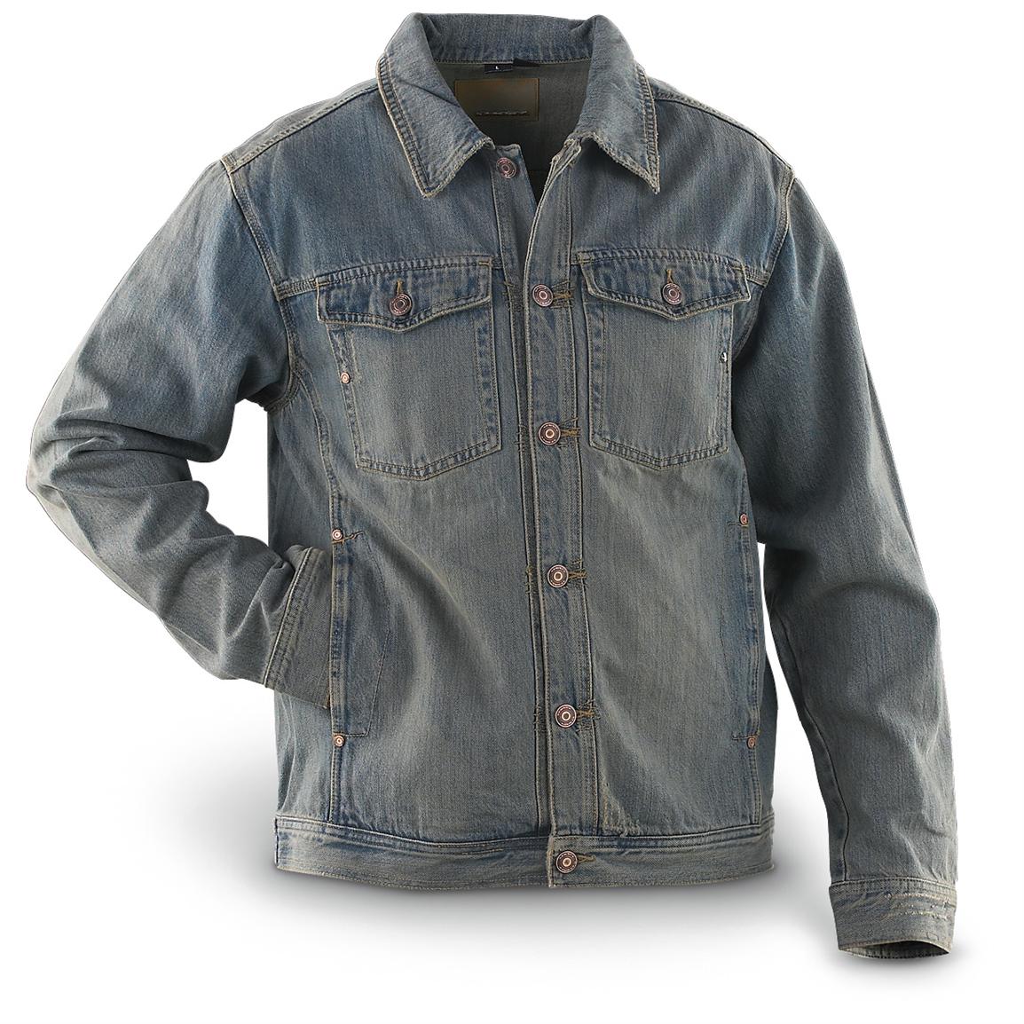 Oakley® Vintage Denim Jacket - 152639, Uninsulated Jackets & Coats at ...
