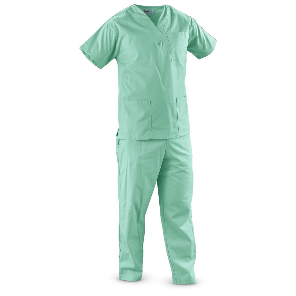 3 Unisex Medical Scrub Tops - 153271, Shirts & Polos at Sportsman's Guide