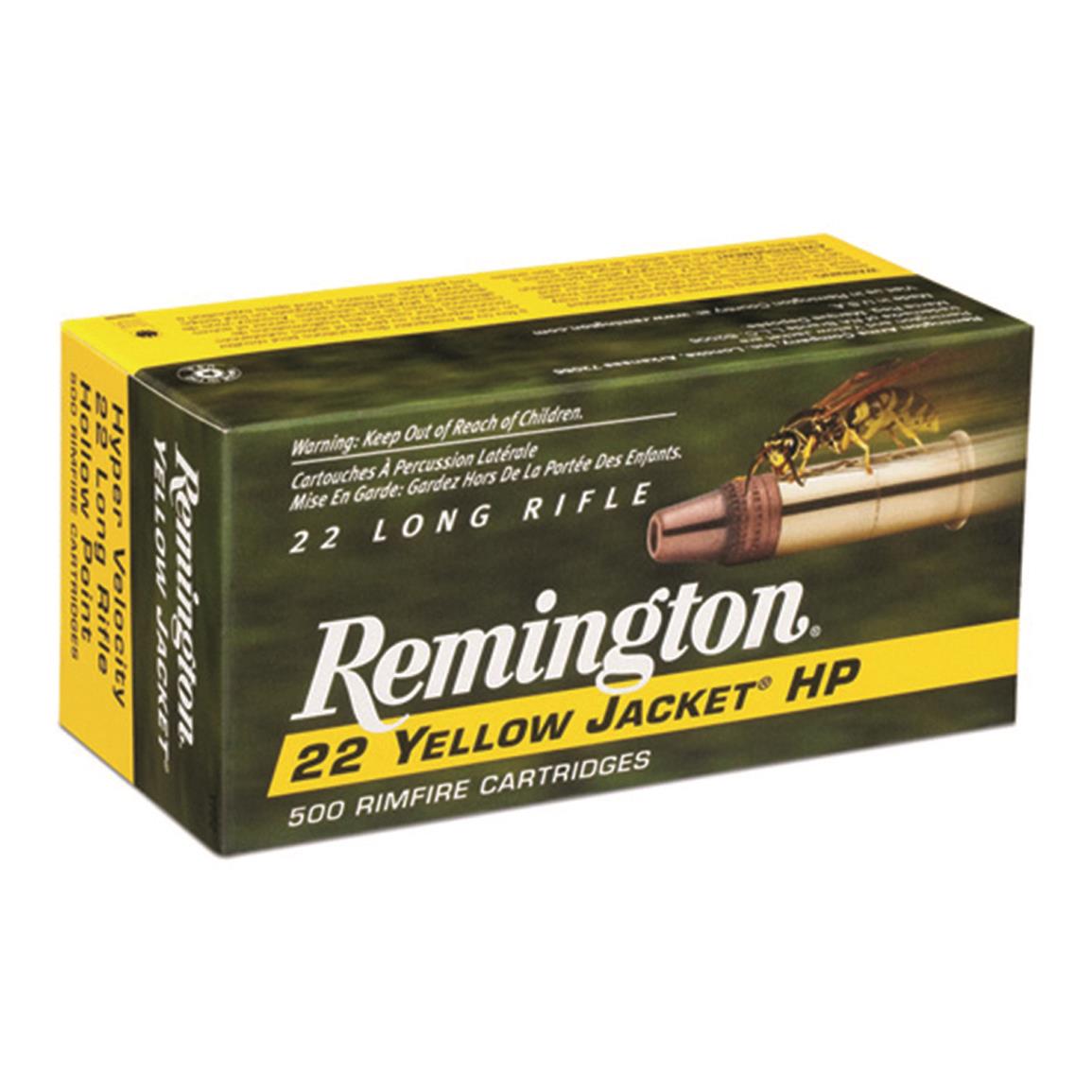 Remington 22 Yellow Jacket, .22LR, Hollow Point, 33 Grain, 500 rds.