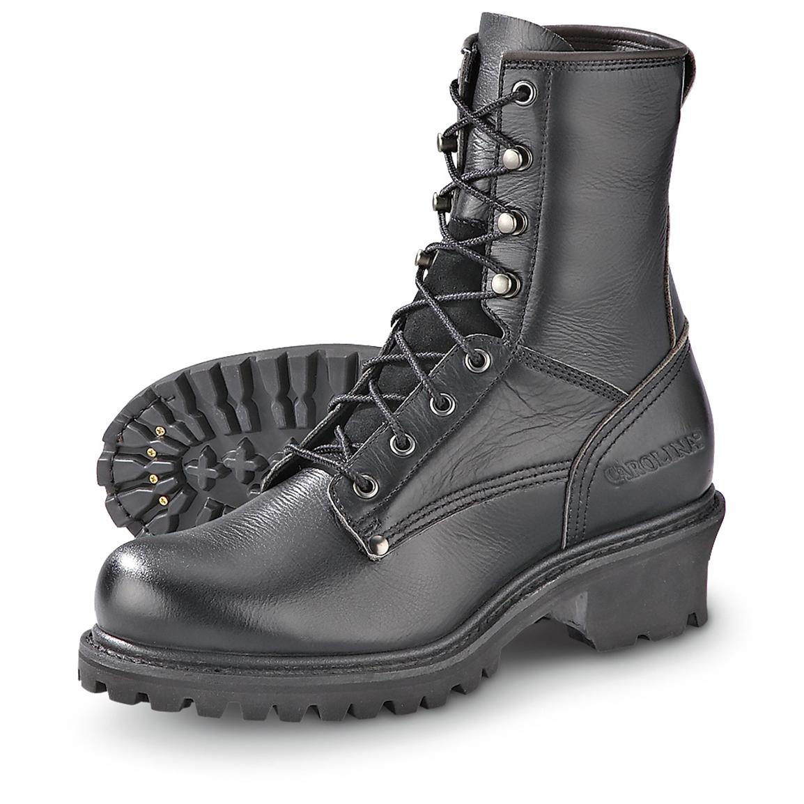 black carolina logger boots
