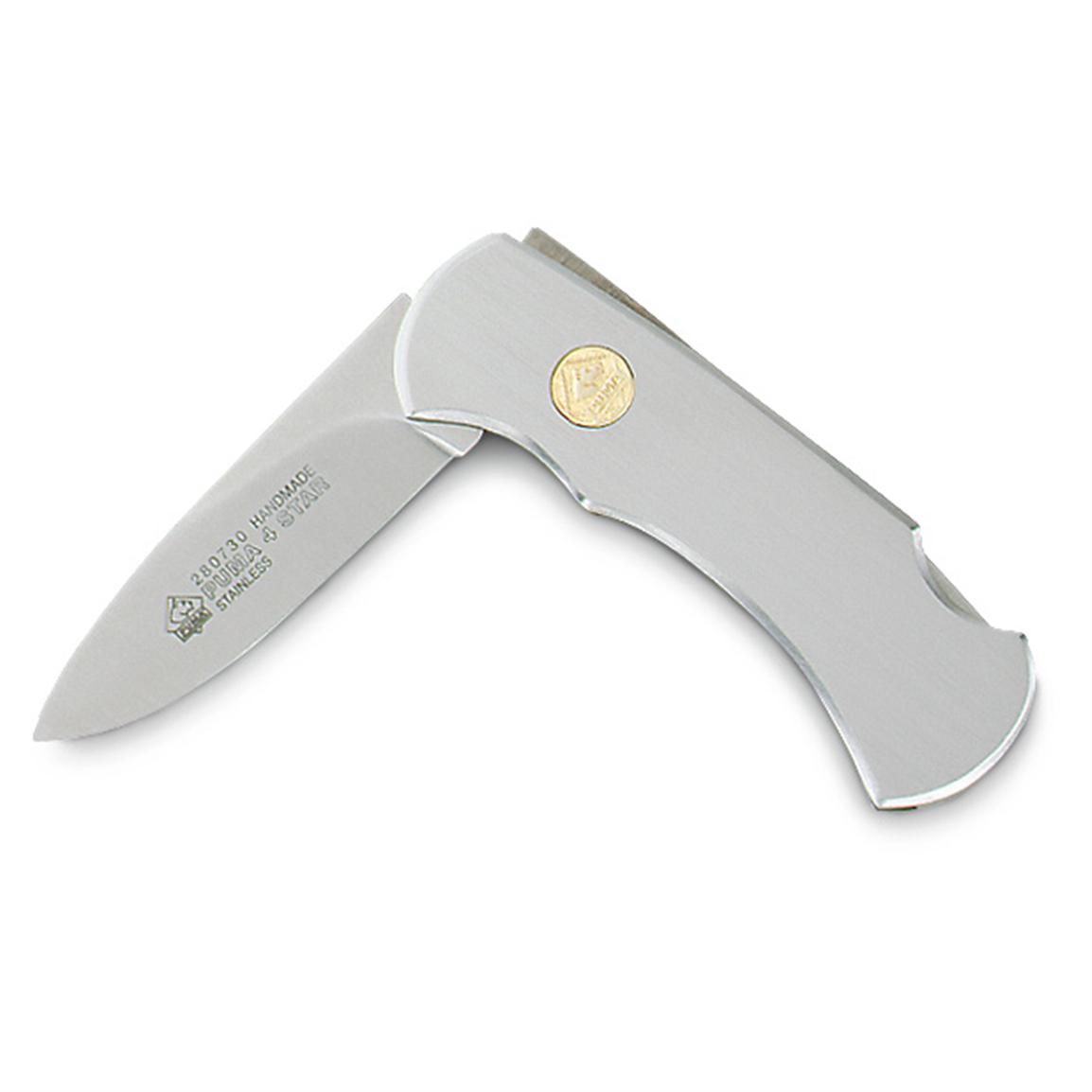 Puma® 4 star Pocket Knife, Stainless Steel 153979, Folding Knives