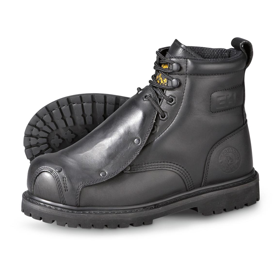Men's Western Chief® Met Guard Work Boots, Black - 154170, Work Boots ...