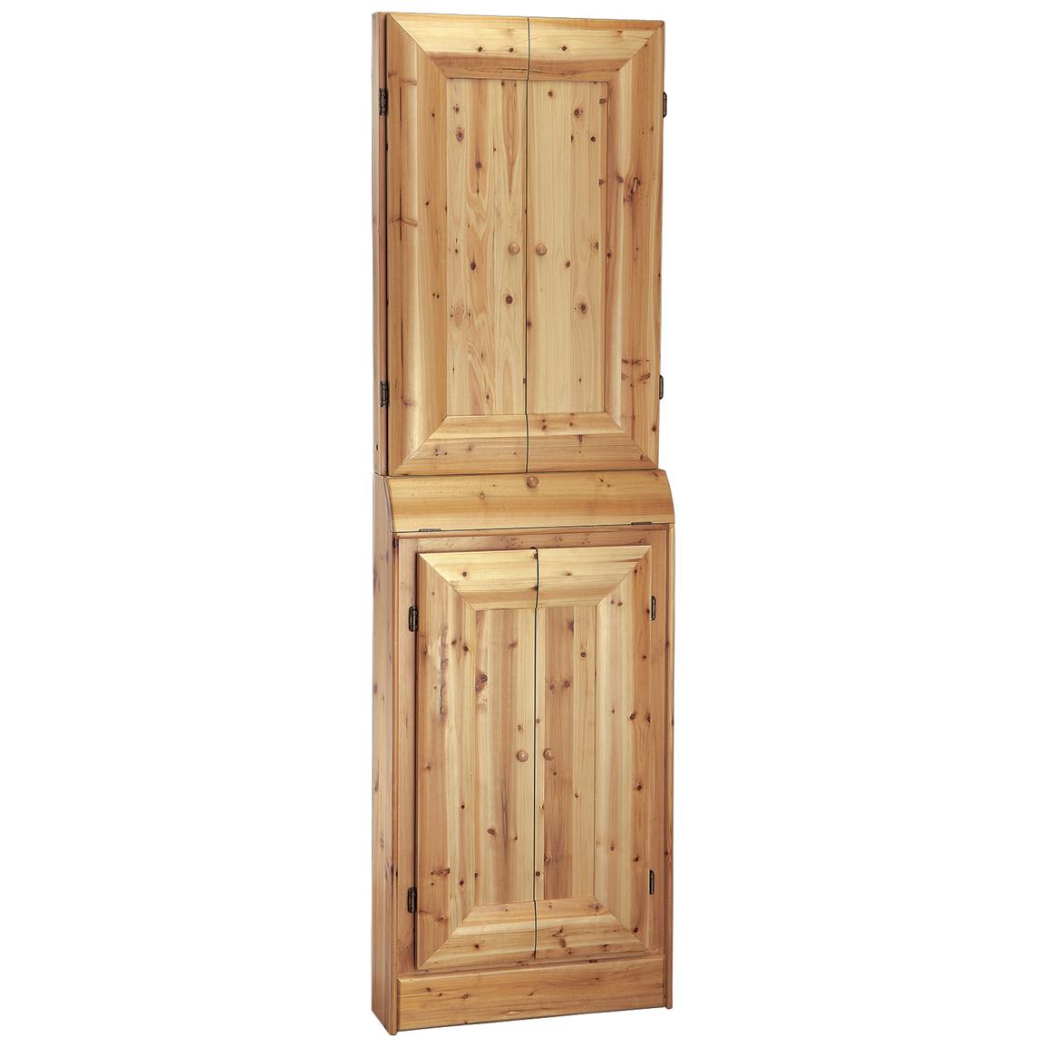 Rush Creek™ Log Stand - Up Dartboard Cabinet - 154228, at Sportsman's Guide