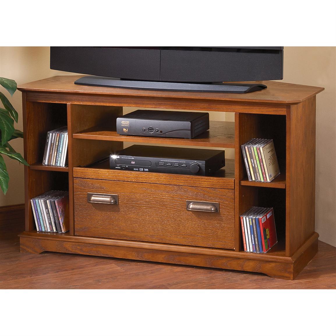 Antique Oak Corner TV Cabinet  154271, at Sportsmans Guide