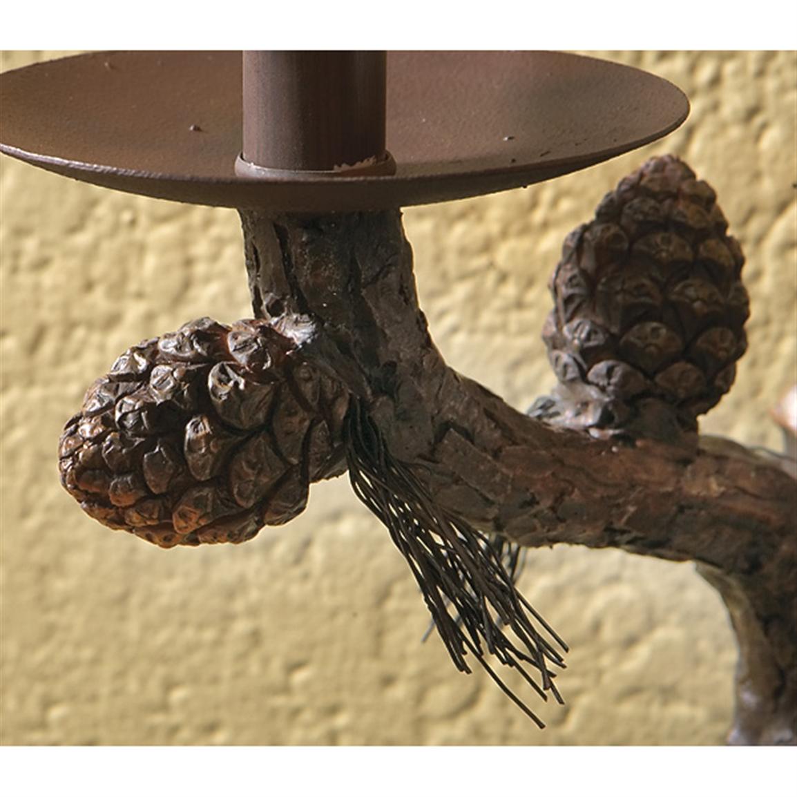 2 Pk. Vintage Verandah™ Pinecone Double Wall Lamps 154277, Lighting