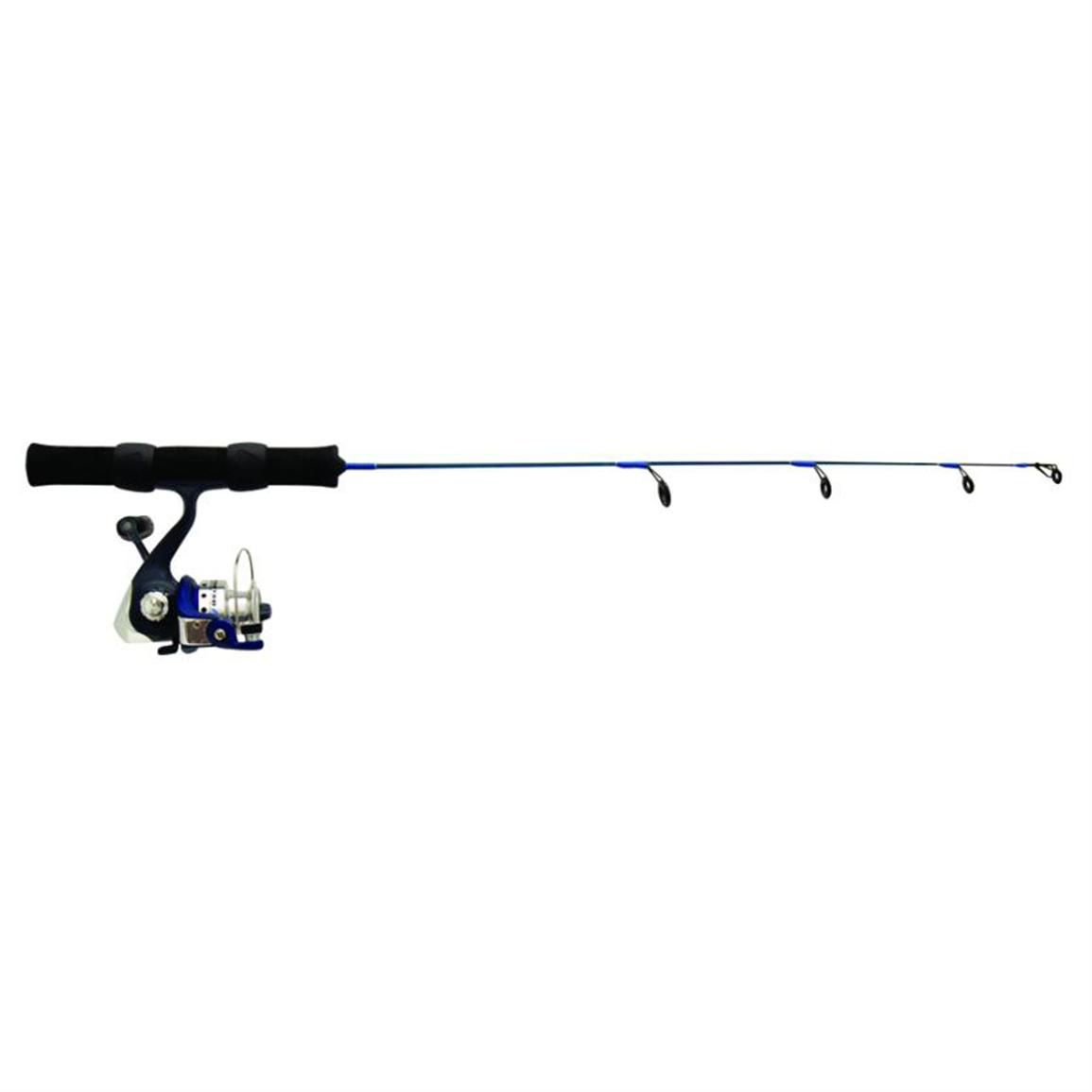 Quantum® Frosted Ice Combo 24" Light, 4 BB 154343, Ice Fishing Rods