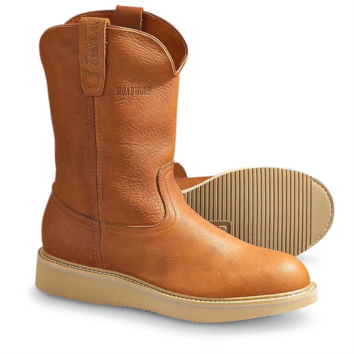 camel color wedge boots