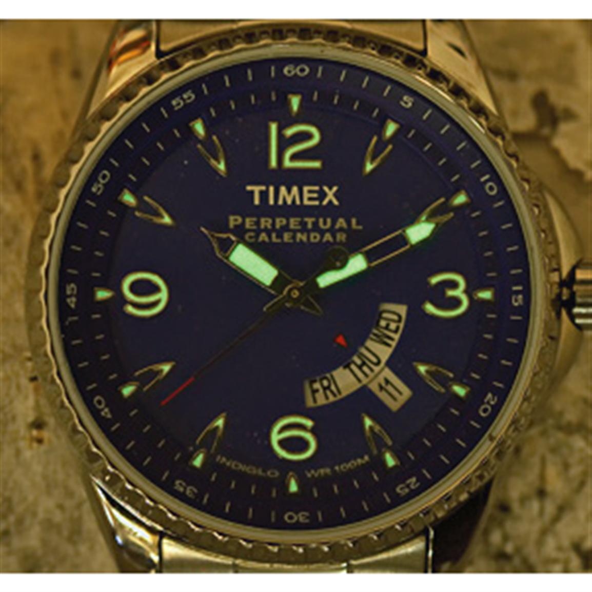 Timex® Perpetual Calendar Watch 155330, Watches at Sportsman's Guide