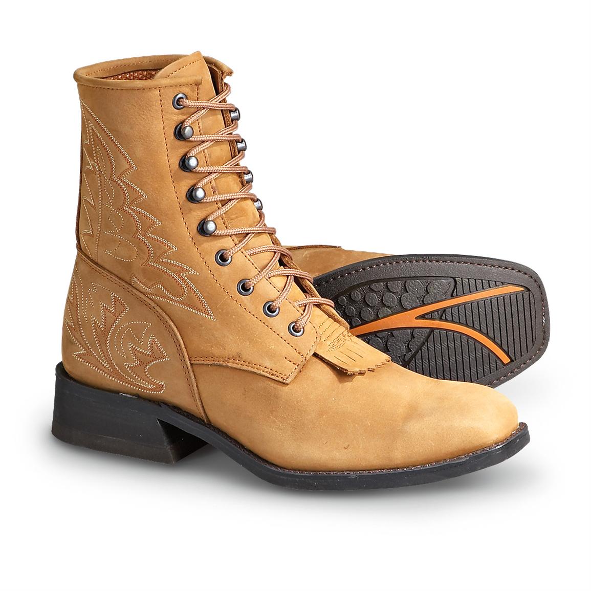 Men's Road Wolf® Packer Work / Western Boots, Tan 155550, Cowboy & Western Boots at Sportsman