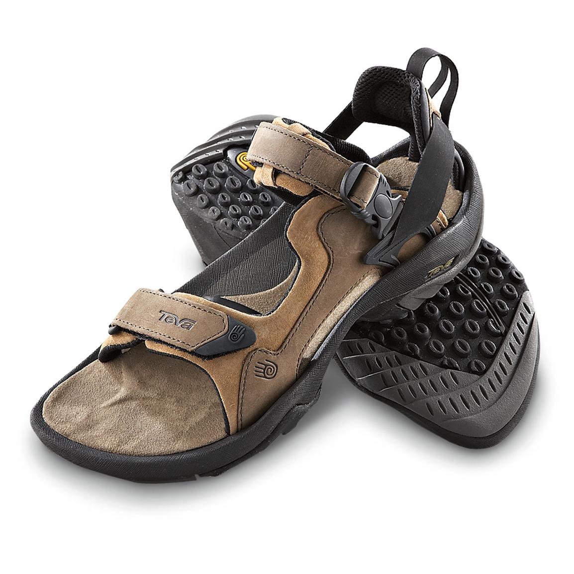 Men's Teva® Terra Luxe Adventure Sandals, Brown - 155604, Sandals ...