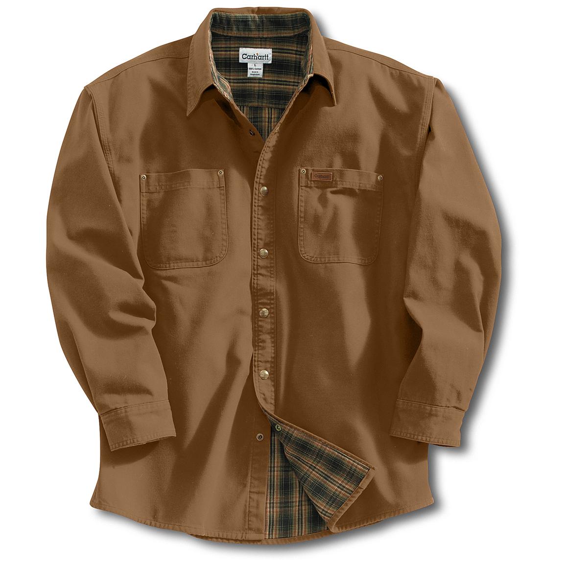 Carhartt® Flannel - Lined Shirt Jacket - 156265, Insulated Jackets