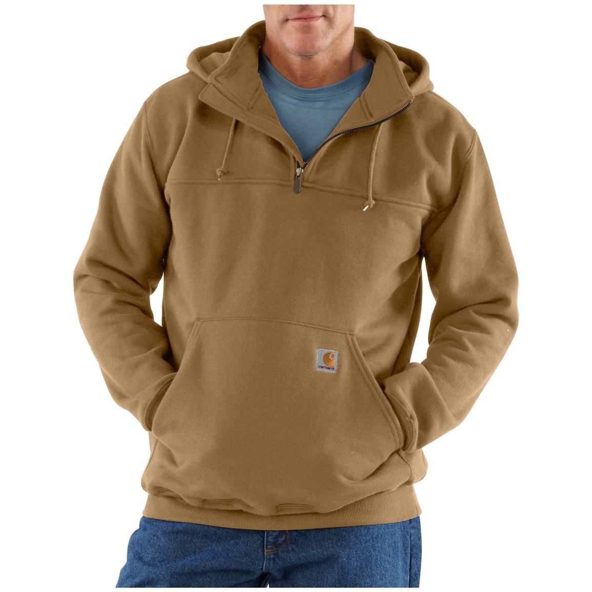 Download Carhartt® Heavyweight Zip - Front Hooded Mock Sweatshirt - 156278, Sweatshirts & Hoodies at ...