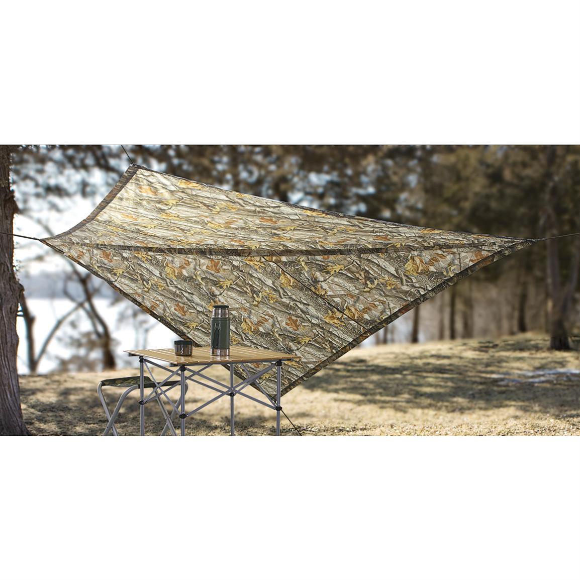 7x9' Realtree® Sportsman's Tarp, Realtree® Hardwoods Grey® 156449