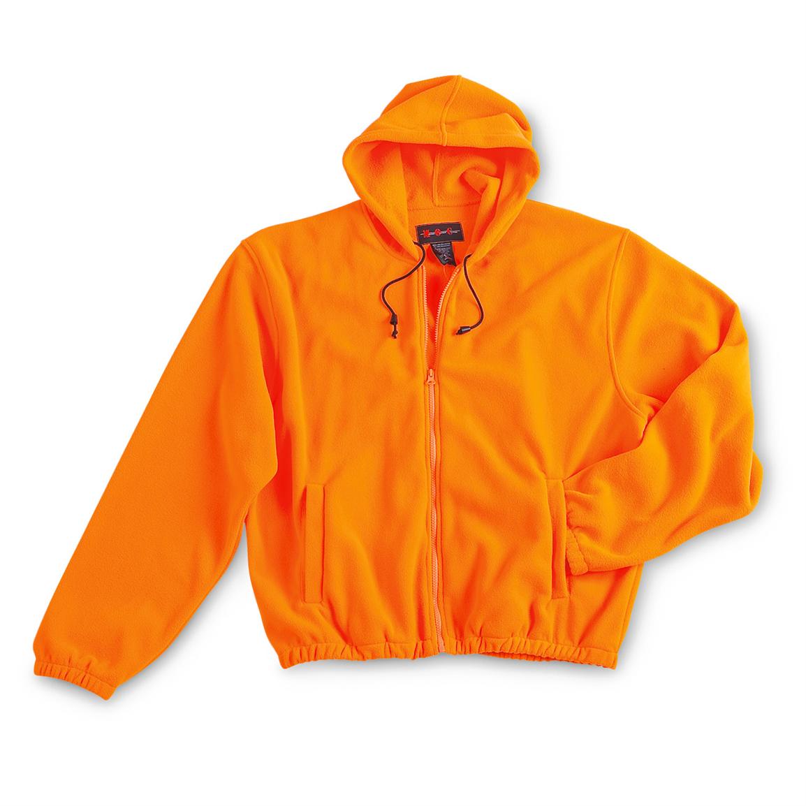 mens orange zipper hoodie