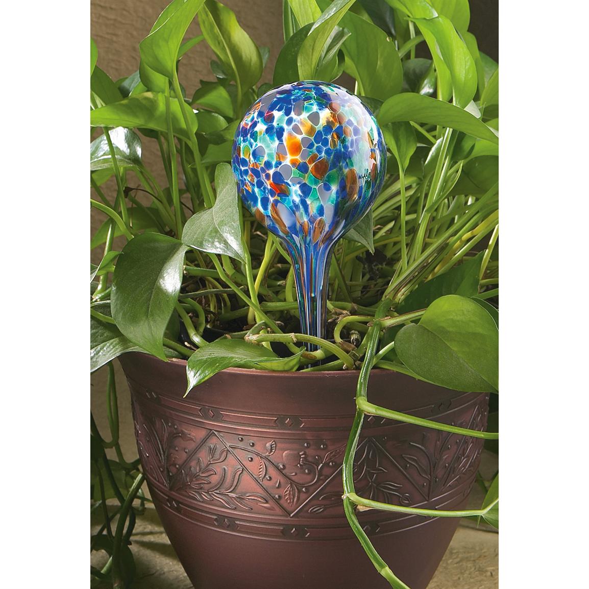 6 Pk. Glass Watering Balls 156511, Decorative Accessories at