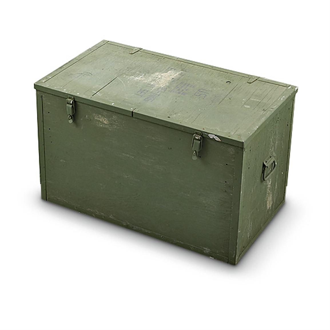 New U.S. Military Wood Storage Box Olive Drab - 156647 