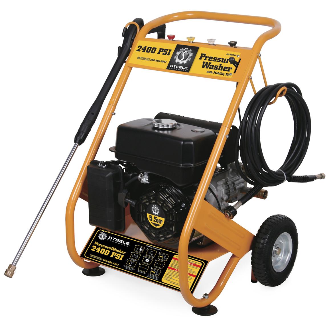 Steel® Products 5.5 HP 2,400 PSI Gas powered Pressure Washer 156650