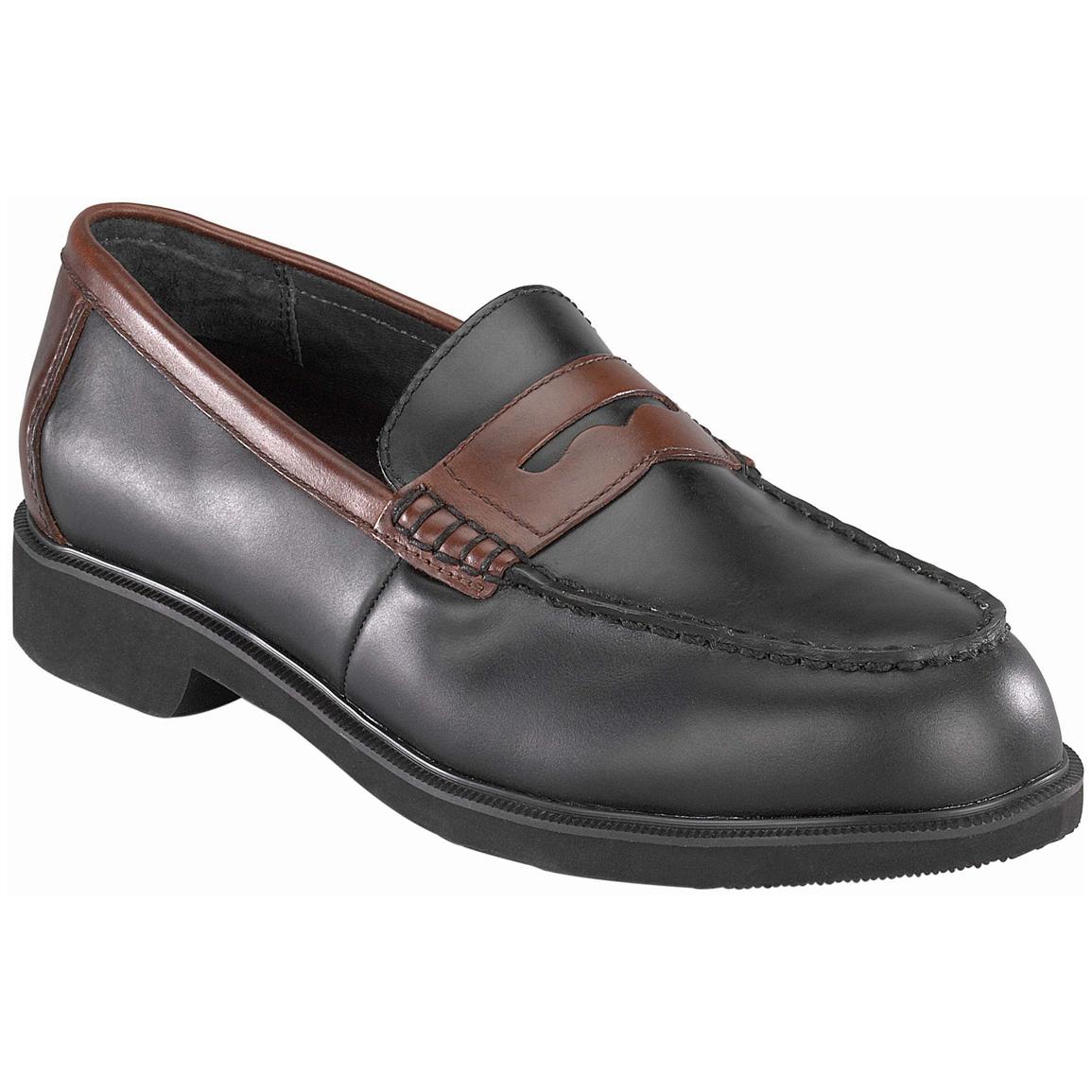 Rockport® Works™ Dressports Two - tone Steel Toe Penny Loafers - 157873 ...