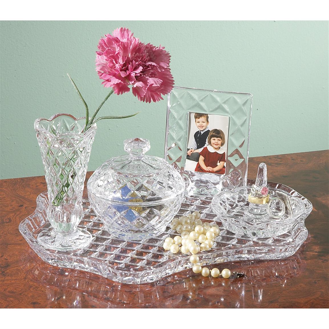 5 Pc. Crystal Vanity Set 158040, Gag & Unique Gifts at Sportsman's