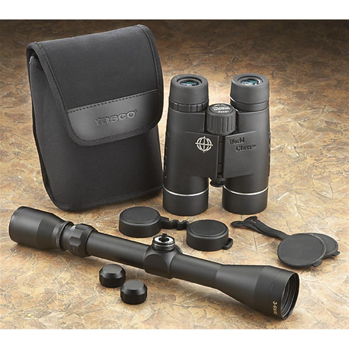 Tasco® World class Binocular / Rifle Scope Combo 158175, Rifle