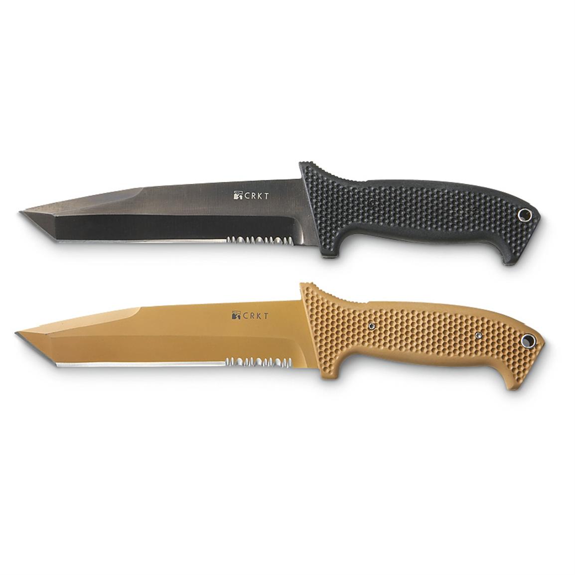 Columbia River® M60 Tanto style Tactical Knife, Black 158541