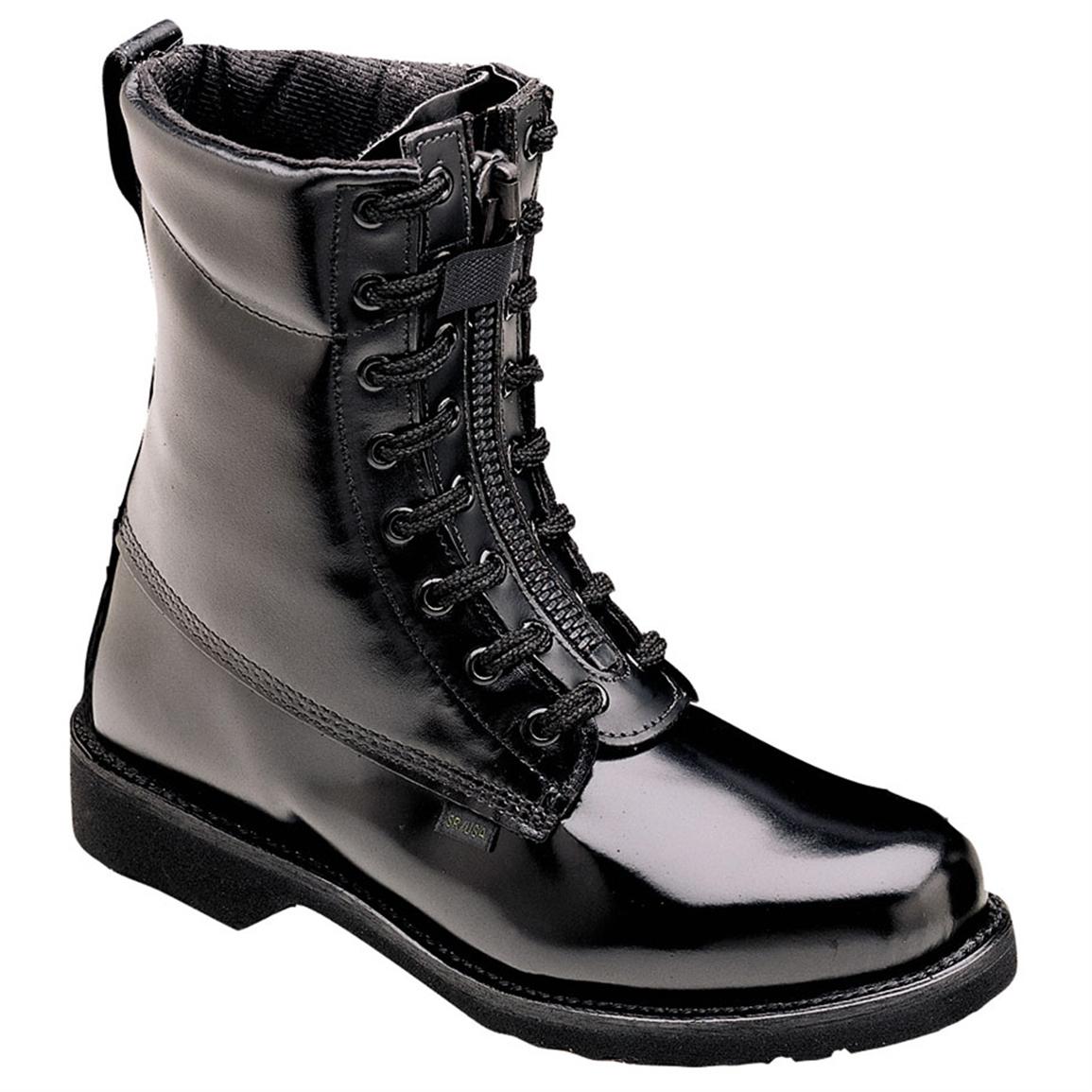 front zip boots mens