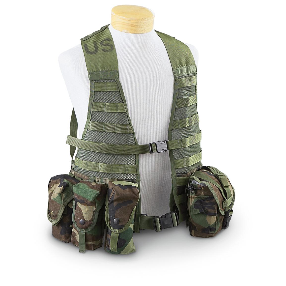 Used U.S. Military M.O.L.L.E. Vest, Woodland - 158870, Tactical Vests ...