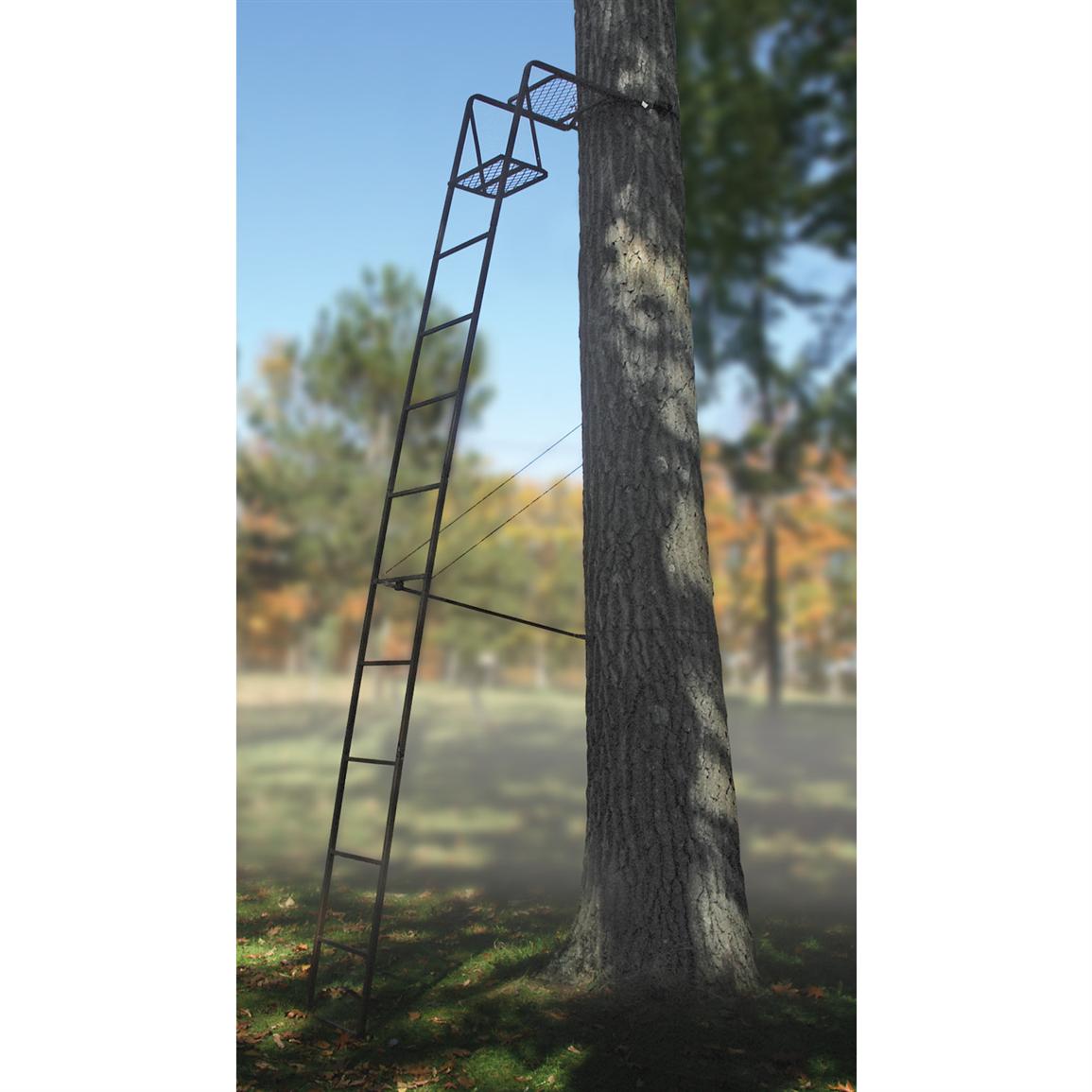 River's Edge® 15' Journeyman™ Ladder Stand 158939, Ladder Tree Stands