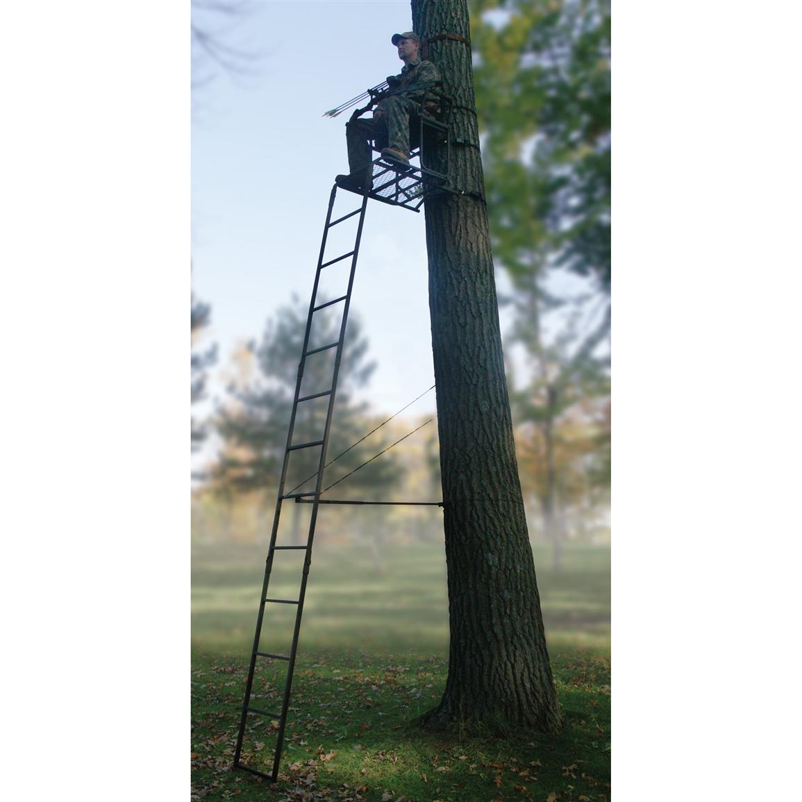 River's Edge® 17' Woodsman™ Extreme XL Ladder Stand 158943, Ladder