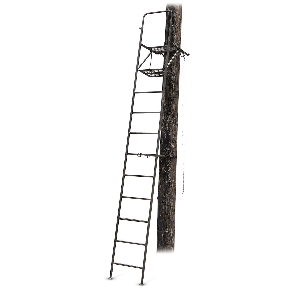 Amacker® Adjustable 16' Ladder Tree Stand 159424, Ladder Tree Stands