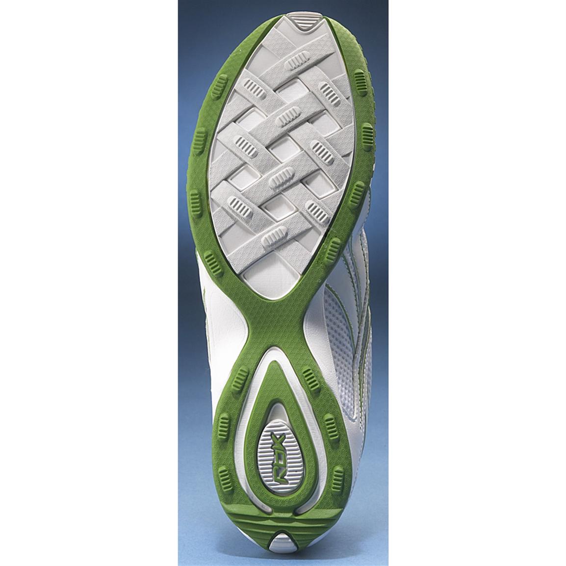Women's Reebok™ Slip ons, White / Green 159946, Running Shoes & Sneakers at Sportsman's Guide