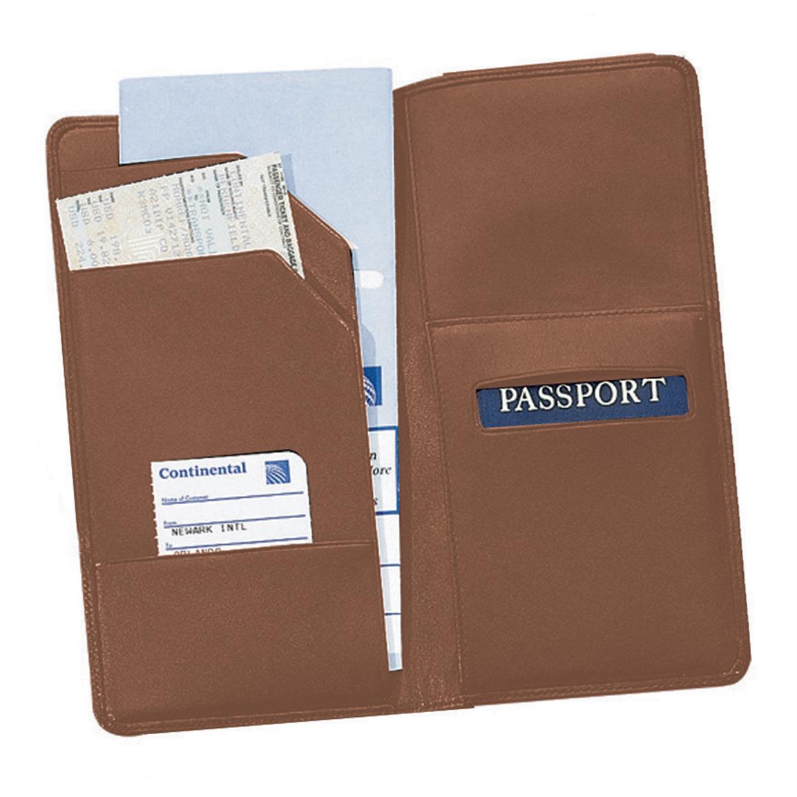 travel passport and ticket holder