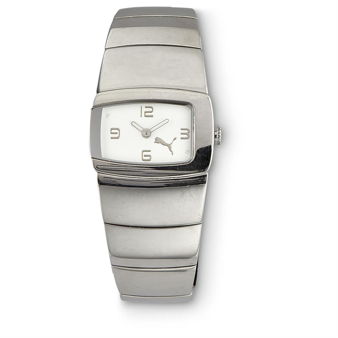 puma stainless steel back watch