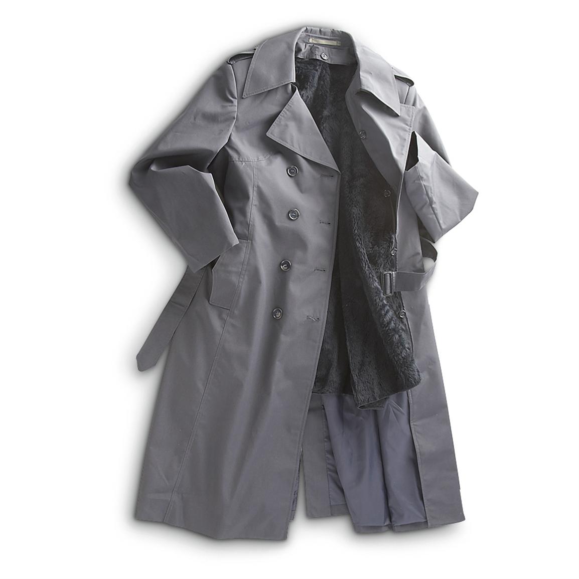 New Belgian Military Insulated Rain Coat, Dark Gray 161424, Camo Rain Gear & Ponchos at