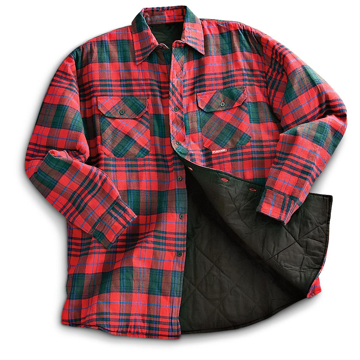Insulated Flannel Shirt - 161471, Military & Tactical Shirts at ...