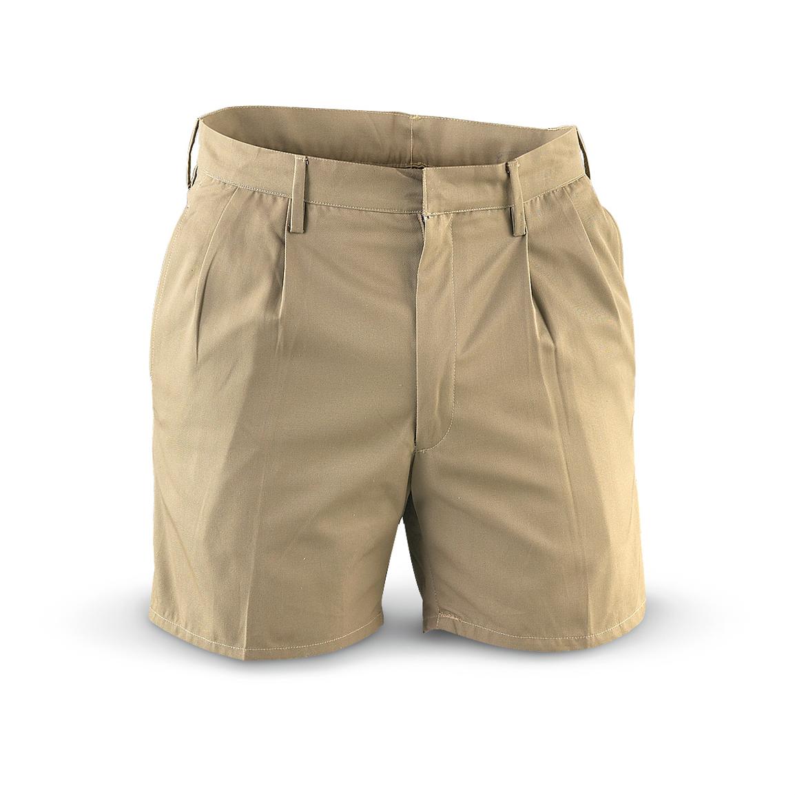 3 Used Italian Military Shorts, Khaki - 161476, Shorts at Sportsman's Guide