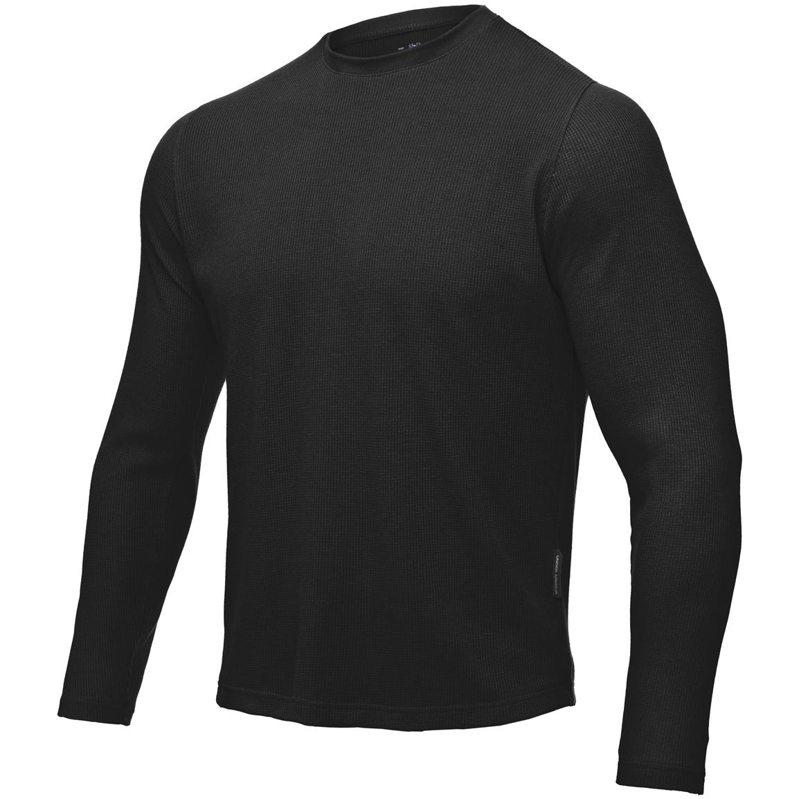 waffle long sleeve shirt men's