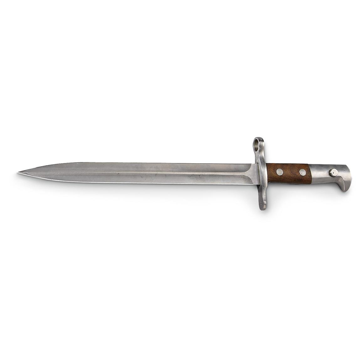 New Swiss K31 Bayonet with Reproduction Scabbard with Frog