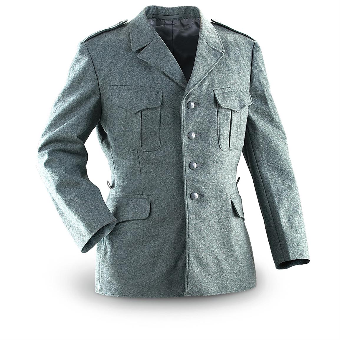 5 Used Swiss Military Wool Dress Jackets, Blue / Gray - 163248 ...