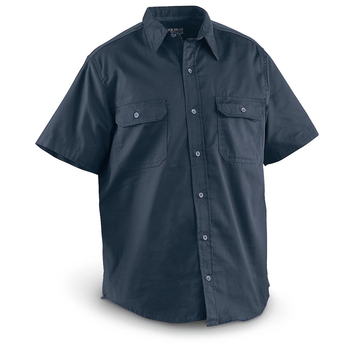 Duck Head® Workwear Short - sleeved Twill Shirt - 163307, Shirts at ...