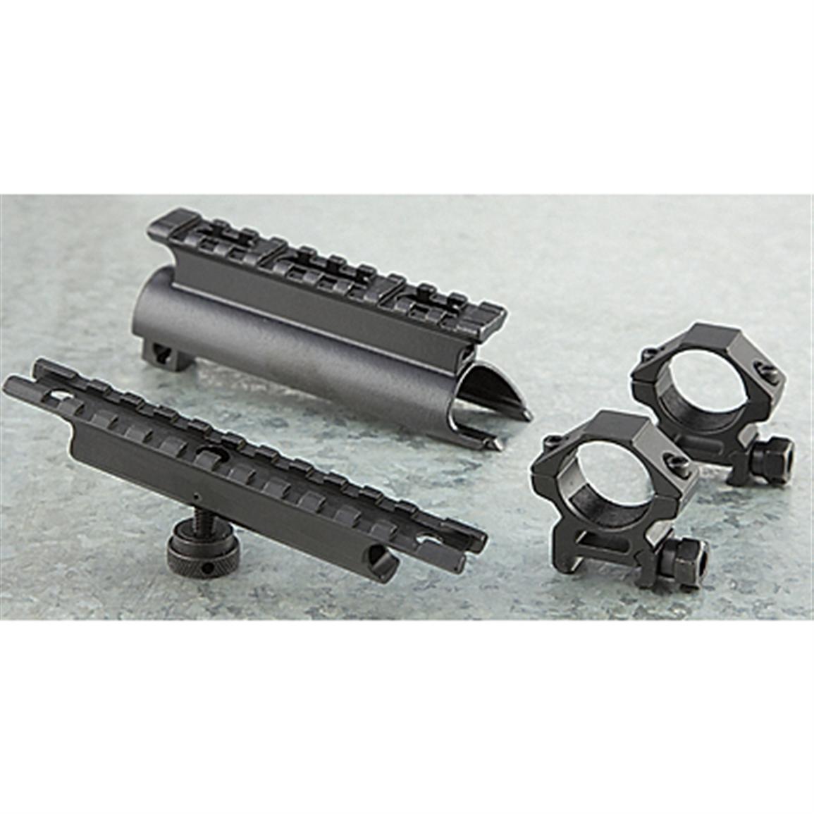 BSA® 4x30 mm Tactical Scope with Mounts, Matte Black 163576, Rifle