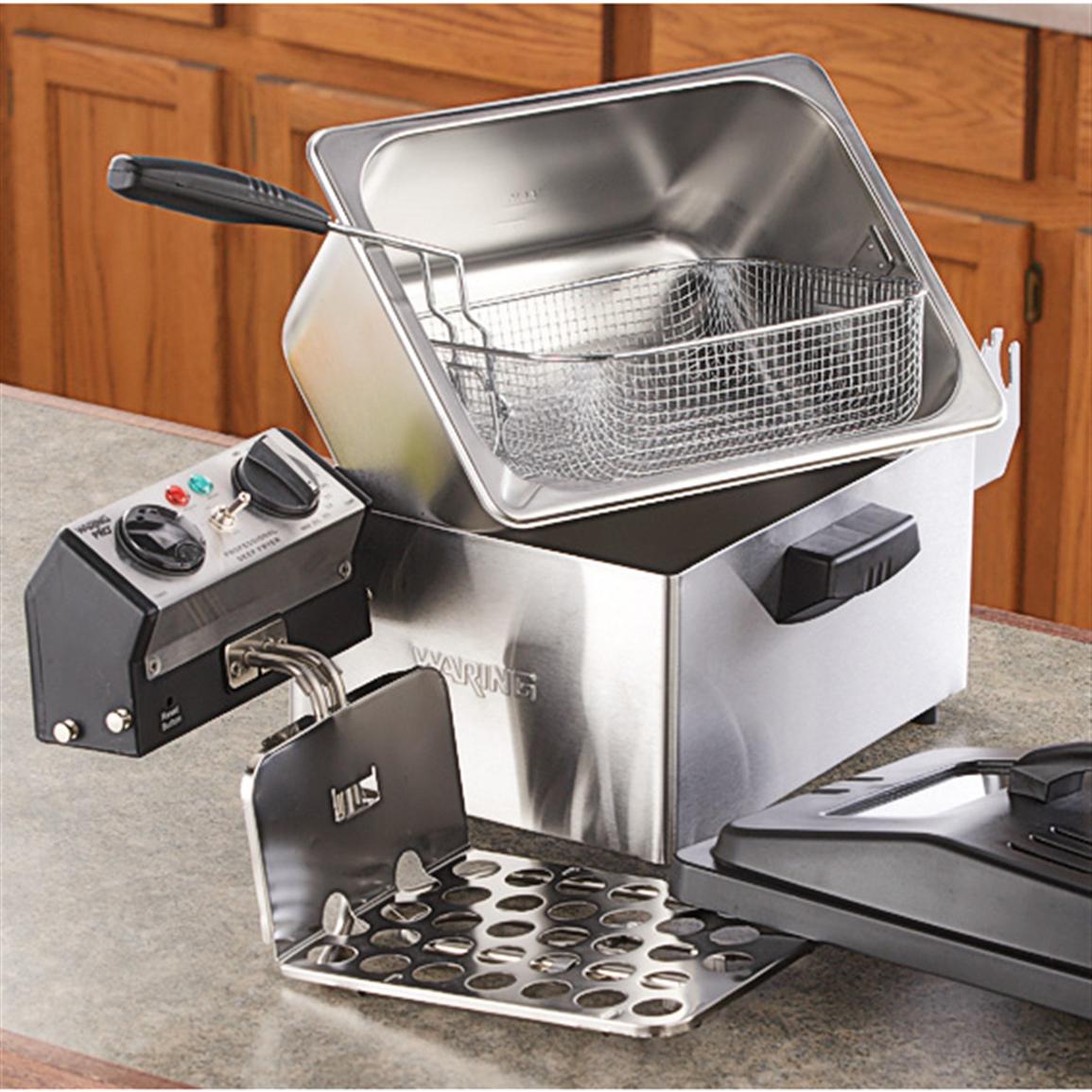 Waring Pro® Stainless Steel Deep Fryer (Refurbished) 163768, Kitchen