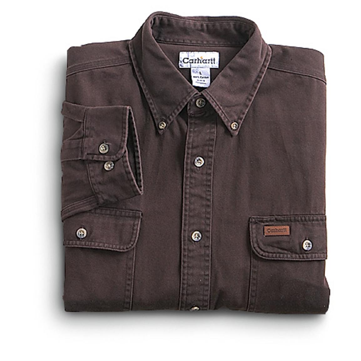 carhartt brown long sleeve