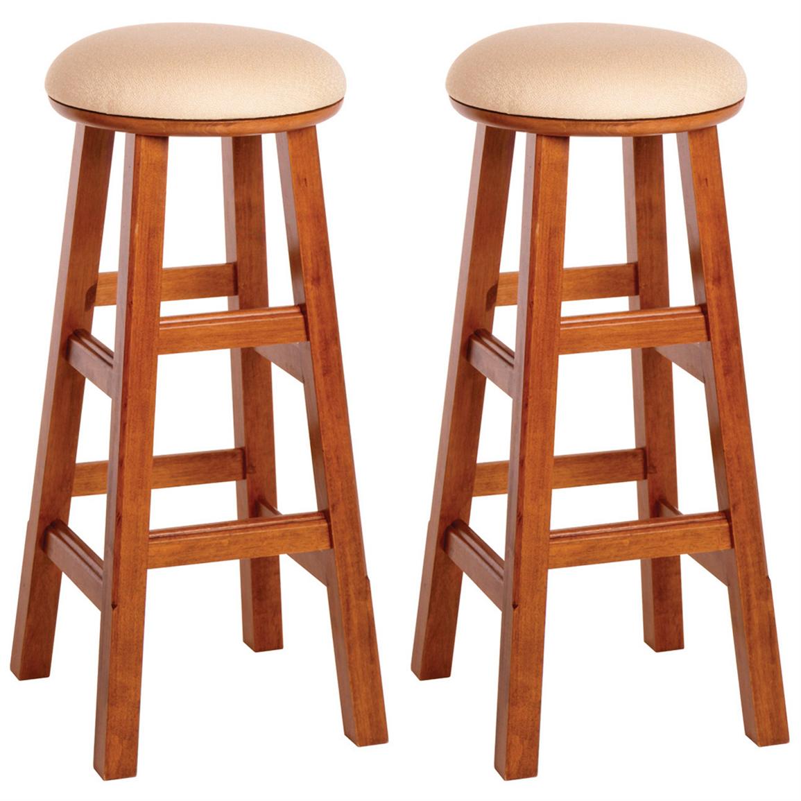 30" Winsome® Padded Swivel Stools, Set of 2 - 163914, Kitchen & Dining