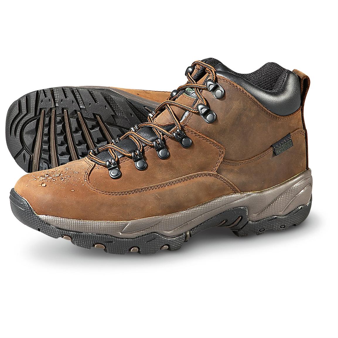 Men's Avia® Waterproof Hikers, Brown - 164201, Hiking Boots & Shoes at ...