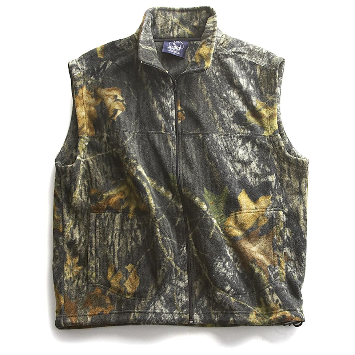 Coyote Camo Fleece Vest 164230 Vests At Sportsmans Guide