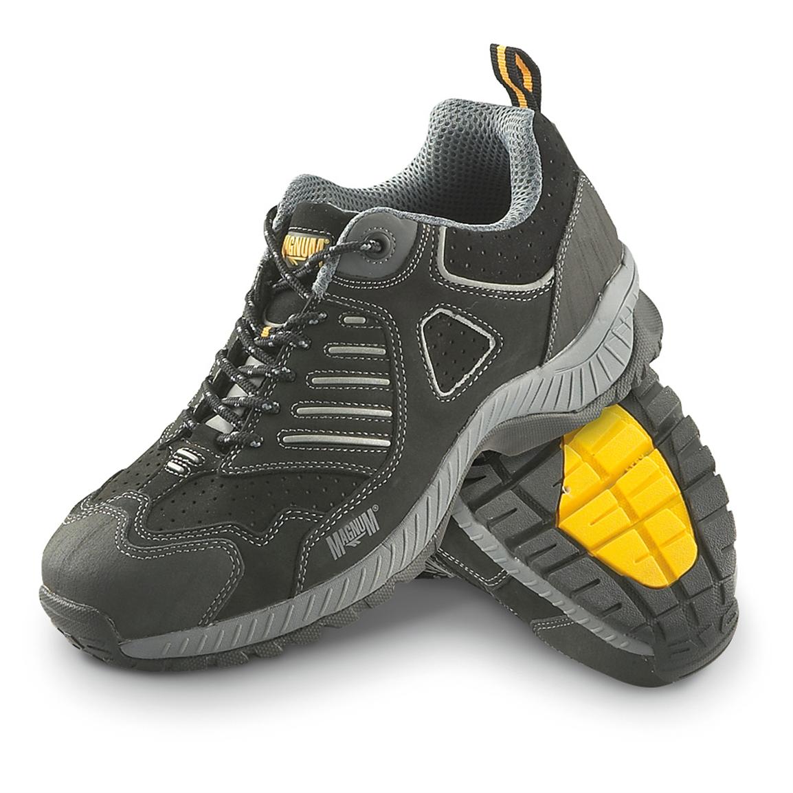 Men's Magnum® Steel Toe Lows, Black - 164341, Hiking Boots & Shoes at ...