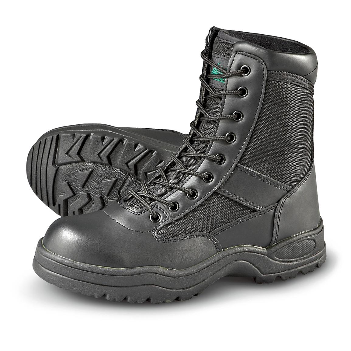 black commando boots