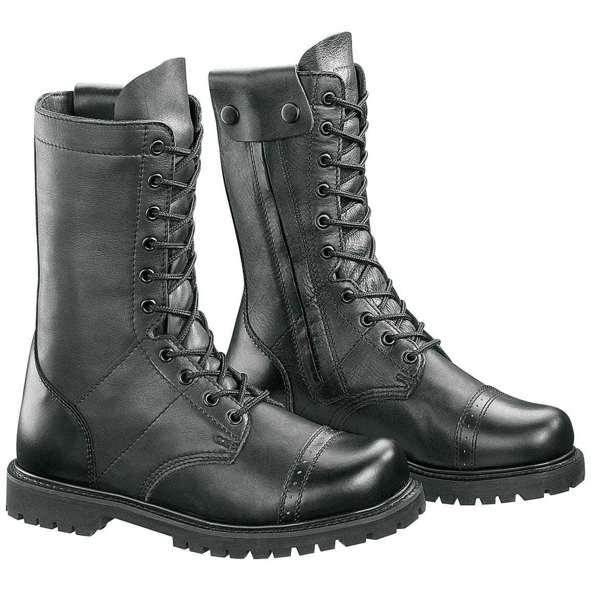 Bates Men's 11" Paratrooper Side-Zip Boots, Black