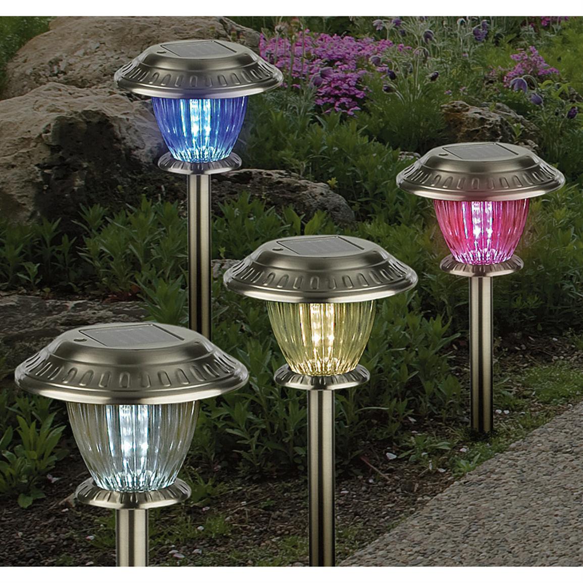 12 - Pc. Color Changing Solar Lights Set - 164812, Solar & Outdoor